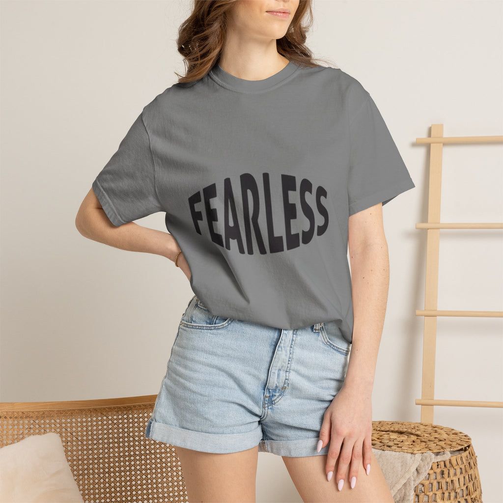 Fearless Graphic T-Shirt — Motivational Bold Typography Tee