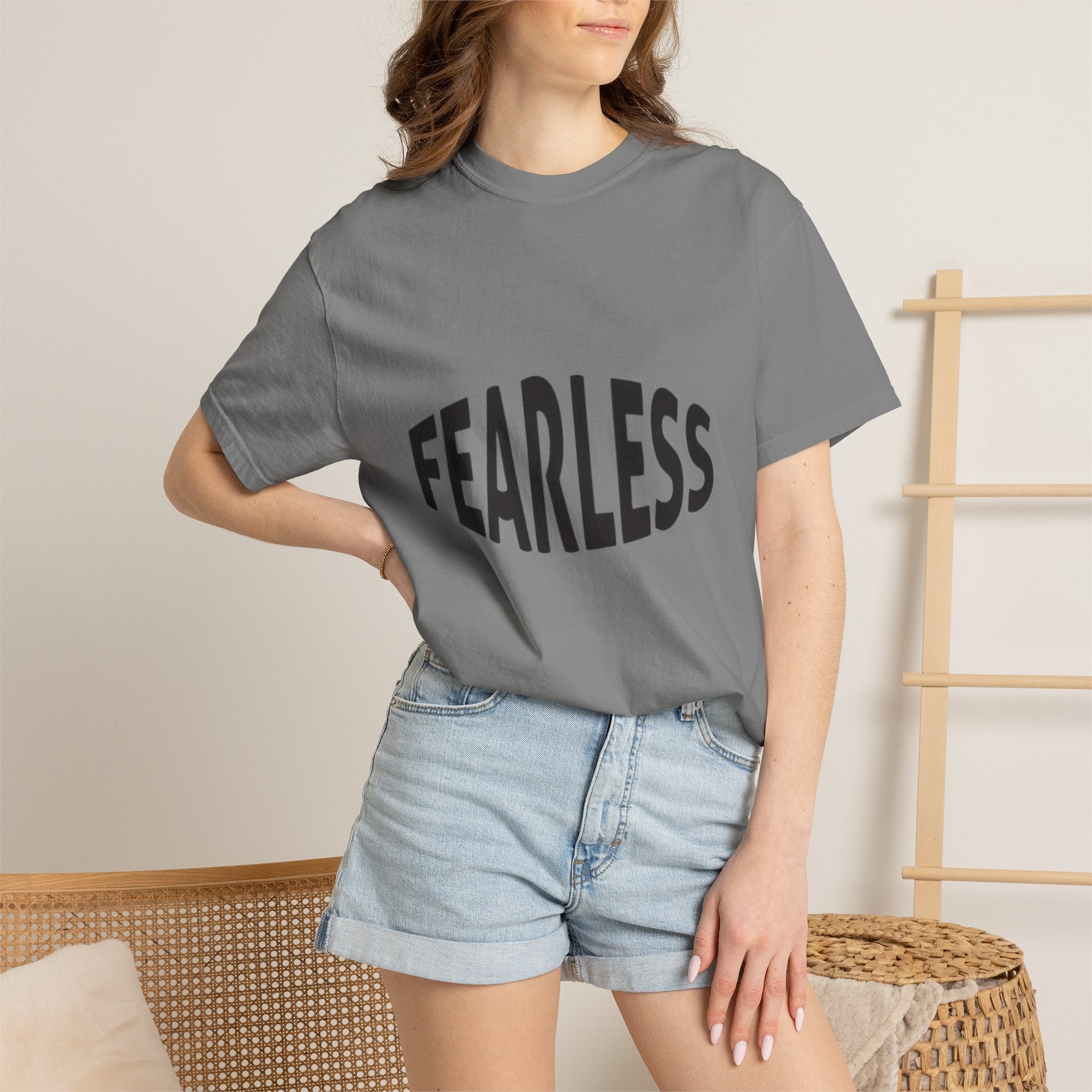 Fearless Graphic T-Shirt — Motivational Bold Typography Tee