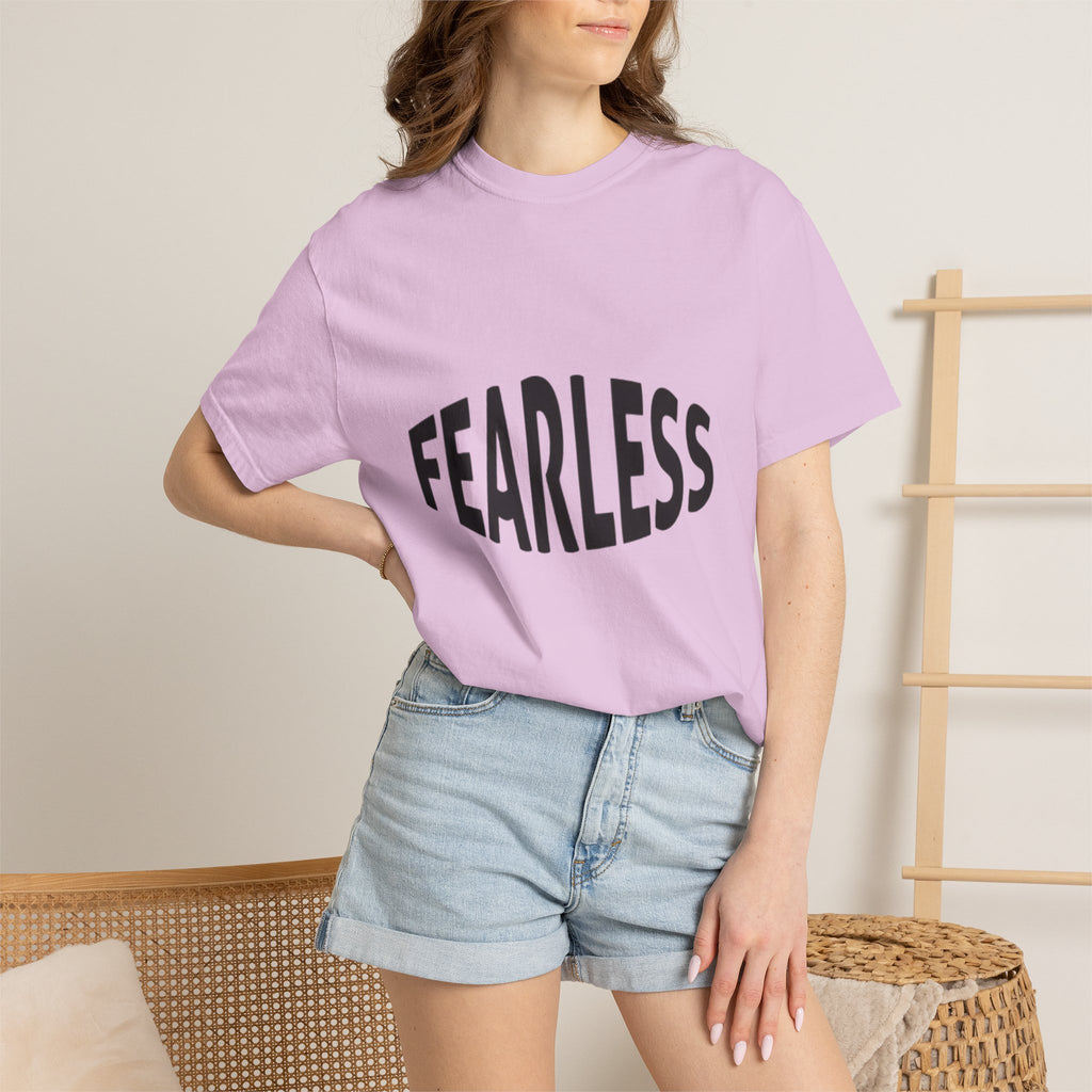 Fearless Graphic T-Shirt — Motivational Bold Typography Tee