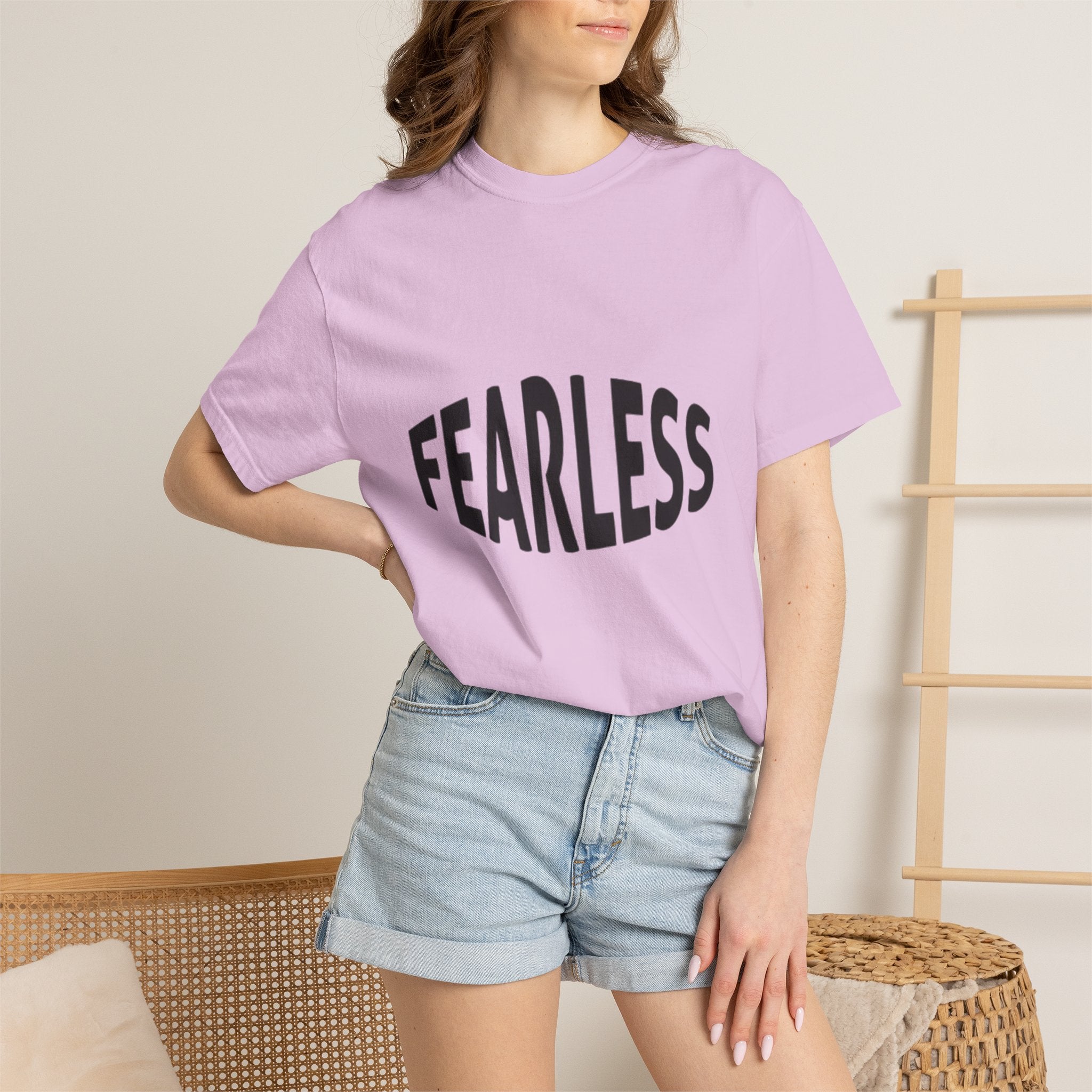Fearless Graphic T-Shirt — Motivational Bold Typography Tee
