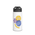 Summer Floral Stainless Steel Water Bottle — Retro Daisy Flowers