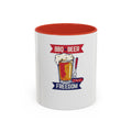 BBQ Beer Freedom Coffee Mug — Patriotic Grilling 11/15oz Accent Mug